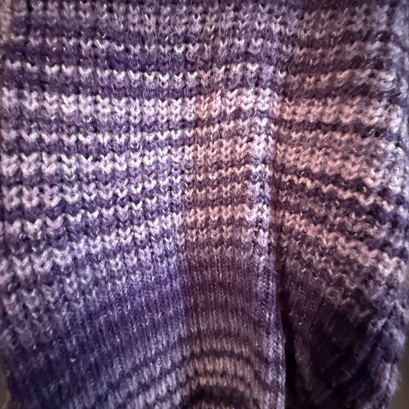 Zara Purple Striped Women's Sweater - Picture 2 of 5